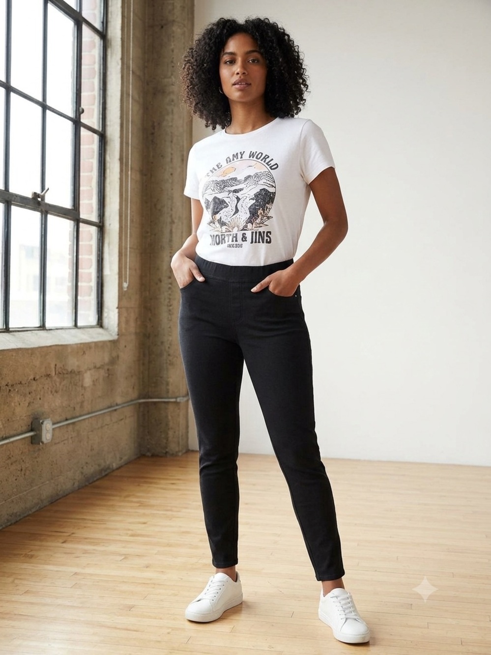 Spanx The Perfect Pant Pull On High Rise Ankle Black XL